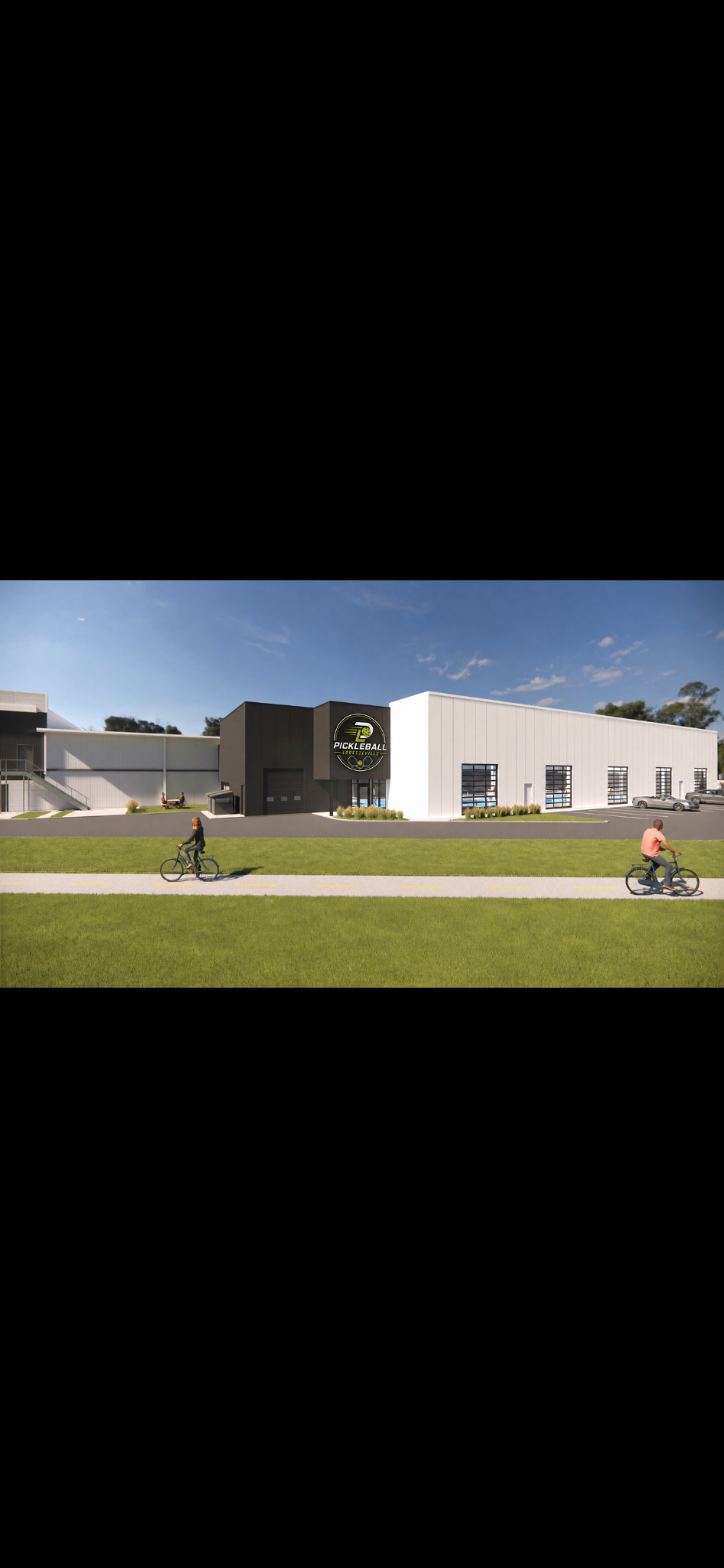 Maquette 3D du futur centre Pickleball Loretteville